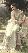 Guillaume Seignac Jeune femme de Pompei sur une terrasse. oil painting